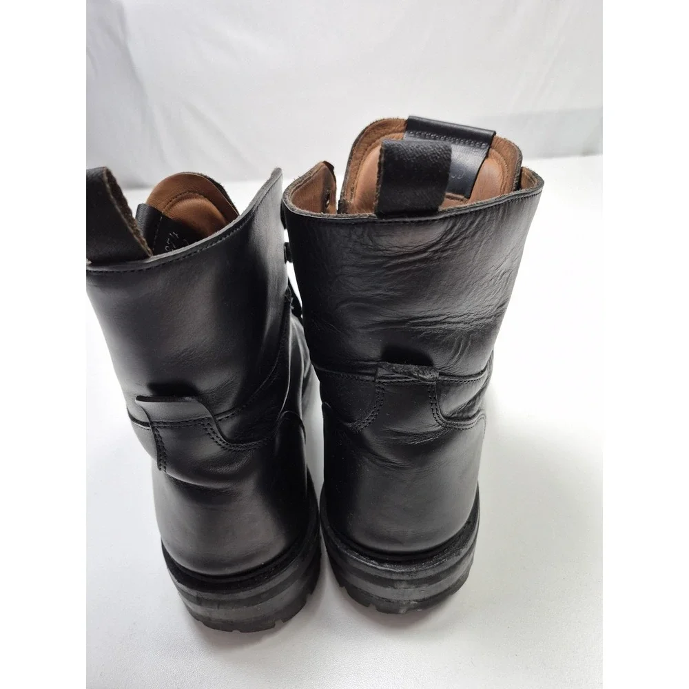 Allen Edmonds Boots Mens Size 10.5 Black Leather Weatherproof Combat Ankle